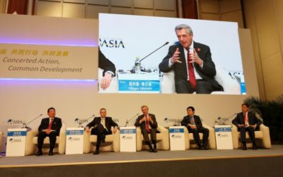 UN refugee chief connects with Chinese companies at Boao Forum