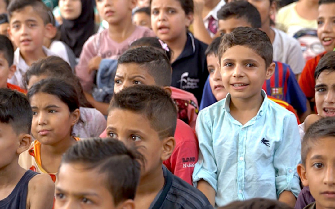 Derelict school gets new life as play centre for Syrian kids