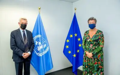 Allocution d’ouverture du chef du HCR Filippo Grandi au point de presse conjoint avec la Commissaire européenne aux Affaires intérieures, Ylva Johansson